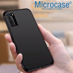 Microcase Huawei P40 Pro Elektrocase Serisi Kamera Korumalı Silikon Kılıf - Siyah