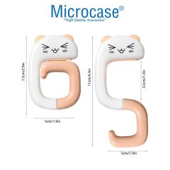 Microcase Sevimli Hayvan Figürlü Katlanabilir Kanca Askı - AL4705 2 Adet
