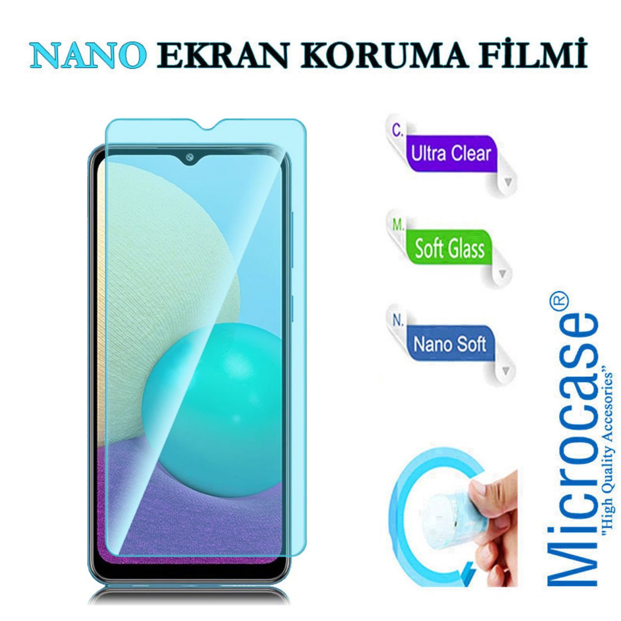 Microcase Samsung Galaxy A02 Nano Esnek Ekran Koruma Filmi