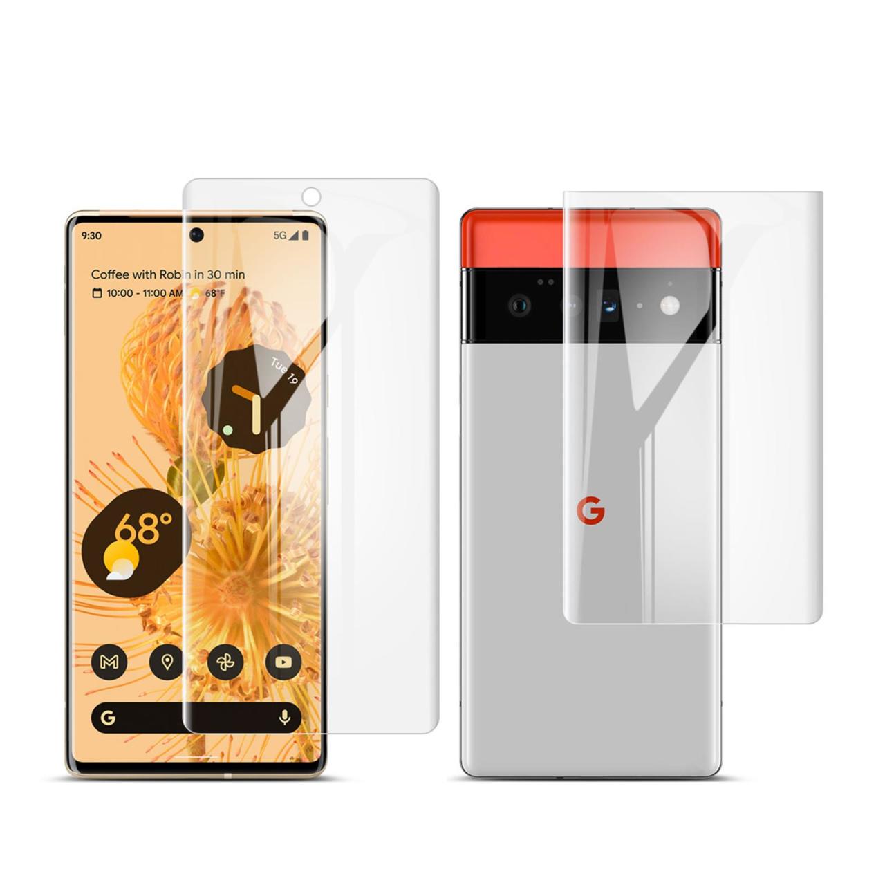 Microcase Google Pixel 6 Pro Full Ön Arka Kaplama Koruma Filmi