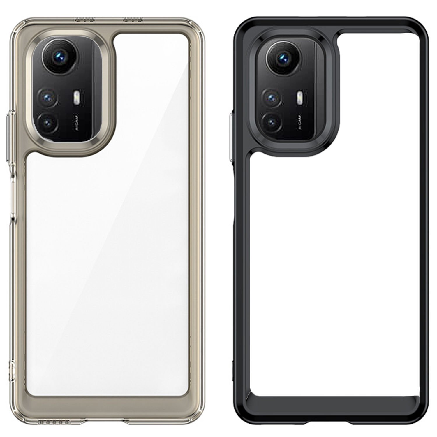 Microcase Xiaomi Redmi Note 12S 4G Shield Serisi Darbeye Dayanıklı Yarı Esnek Plastik TPU Kılıf - AL8100
