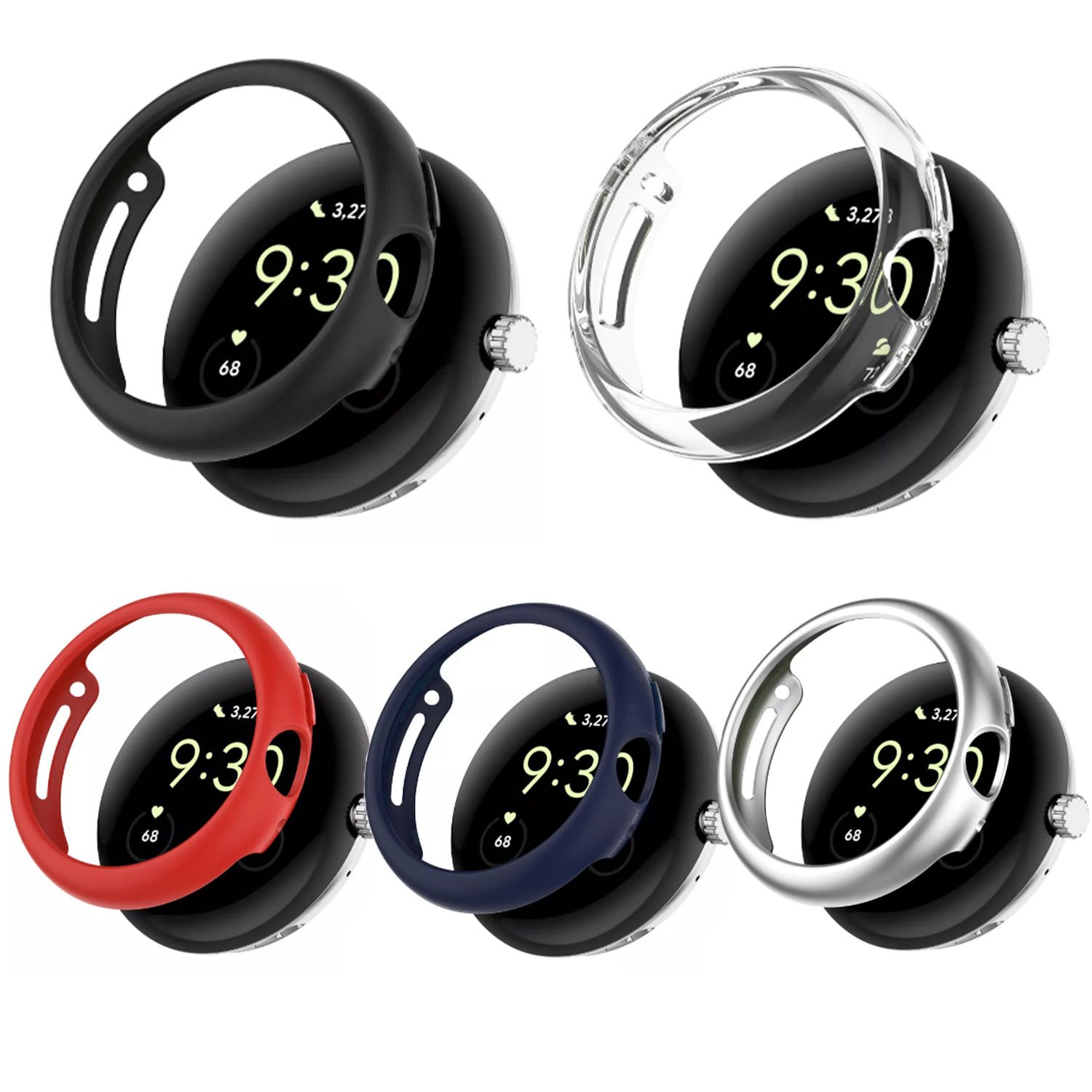 Microcase Google Pixel Watch Önü Açık Sert Plastik Kılıf - AL3172