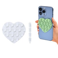 Microcase Vantuzlu Kalp Desen Silikon Cep Telefonu Sabitleme Yapıştırma Pedi AL4793