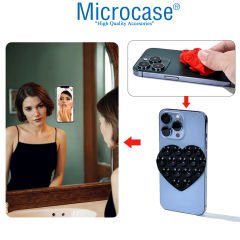 Microcase Vantuzlu Kalp Desen Silikon Cep Telefonu Sabitleme Yapıştırma Pedi AL4793