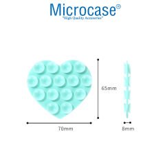 Microcase Vantuzlu Kalp Desen Silikon Cep Telefonu Sabitleme Yapıştırma Pedi AL4793