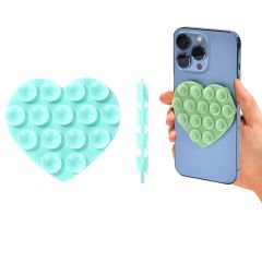 Microcase Vantuzlu Kalp Desen Silikon Cep Telefonu Sabitleme Yapıştırma Pedi AL4793
