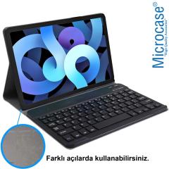 Microcase iPad Air 5. Nesil 10.9 Bluetooth Klavyeli Standlı Kılıf - BKK4