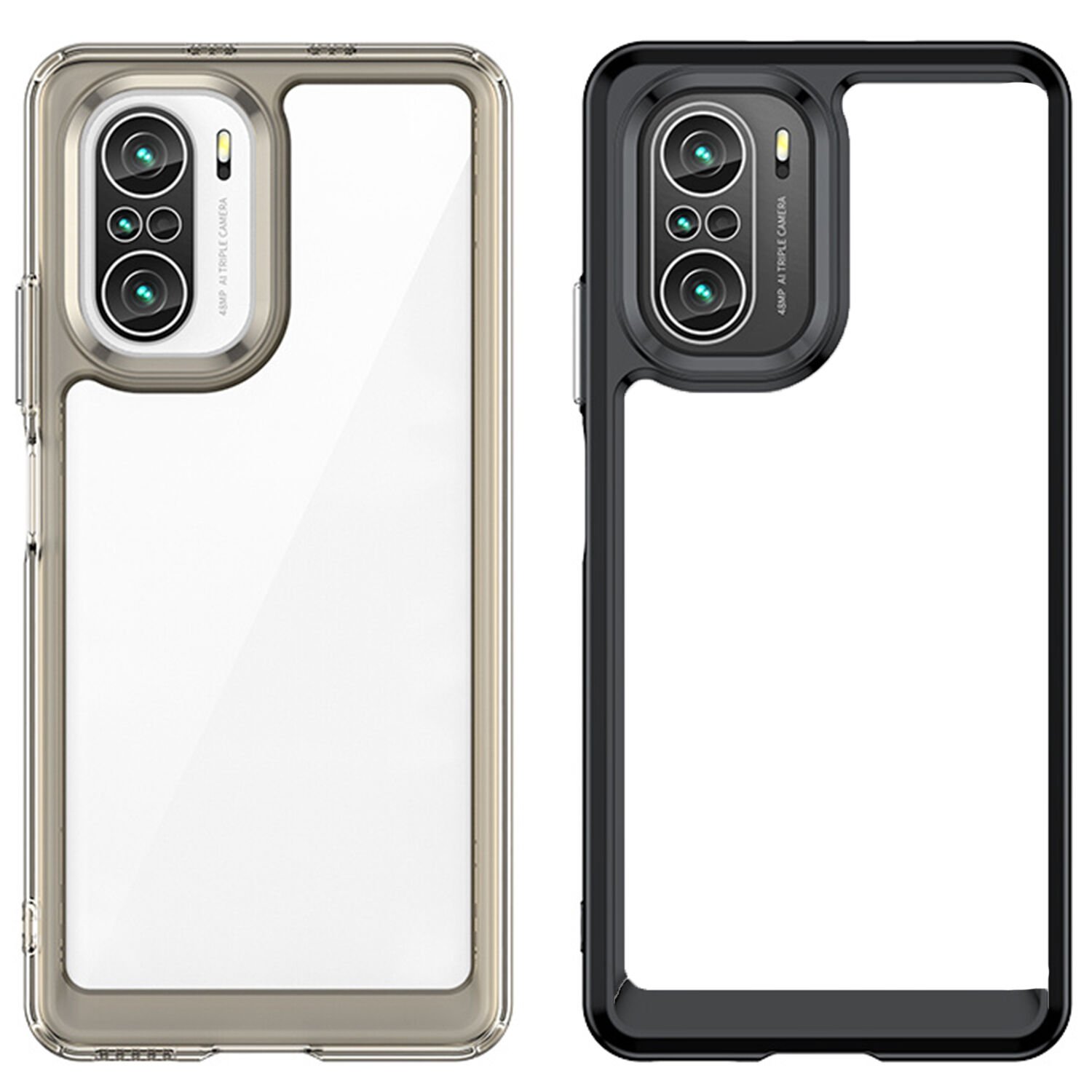 Microcase Xiaomi Poco C51 Shield Serisi Darbeye Dayanıklı Yarı Esnek Plastik TPU Kılıf - AL8100