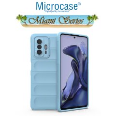 Microcase Xiaomi 11T Miami Serisi Darbeye Dayanıklı Silikon Kılıf - Açık Mavi
