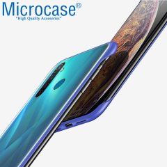 Microcase Realme 5 - Realme 5i Frameless Serisi Sert Rubber Kılıf - Mavi