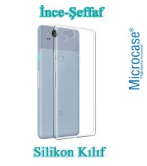 Microcase Google Pixel 2 İnce Silikon Kılıf + 3D Curved Cam Siyah