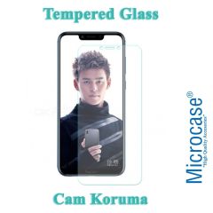 Microcase Huawei Honor Play Maxy Serisi Carbon Fiber Silikon Kılıf - Siyah + Tempered Glass Cam Koruma (SEÇENEKLİ)