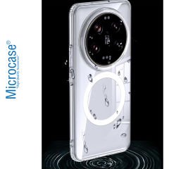 Microcase Xiaomi Mi 14 Ultra Magsafe Manyetik Darbeye Dayanıklı Yarı Esnek Plastik TPU Kılıf - AL8113
