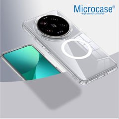 Microcase Xiaomi Mi 14 Ultra Magsafe Manyetik Darbeye Dayanıklı Yarı Esnek Plastik TPU Kılıf - AL8113