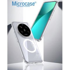 Microcase Xiaomi Mi 14 Ultra Magsafe Manyetik Darbeye Dayanıklı Yarı Esnek Plastik TPU Kılıf - AL8113