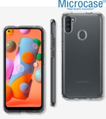 Microcase Samsung Galaxy A11  0.2 mm İnce Soft Silikon Kılıf - Şeffaf