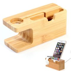 Apple Watch ve iPhone için Bambu Masaüstü Dock Şarj Standı