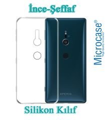 Microcase Sony Xperia XZ2 İnce Silikon Kılıf + 3D Curved Cam SYH