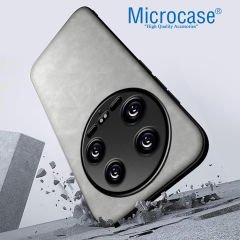 Microcase Xiaomi 14 Ultra  için Luxury Leather Series Deri Desenli Plastik Koruma Kılıf - AL8125