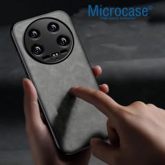 Microcase Xiaomi 14 Ultra  için Luxury Leather Series Deri Desenli Plastik Koruma Kılıf - AL8125