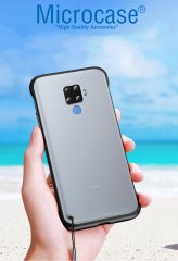 Microcase Huawei Mate 30 Lite Frameless Serisi Sert Rubber Kılıf - Siyah + Tempered Glass Cam Koruma