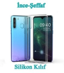 Microcase Samsung Galaxy A21  0.2 mm İnce Soft Silikon Kılıf - Şeffaf