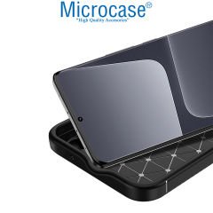 Microcase Xiaomi 13 Pro (Global) Leather Serisi Deri Efekt Silikon Kılıf - Siyah AL3337