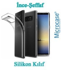 Samsung Galaxy Note 8 İnce Silikon Kılıf + 3D Curved Cam Siyah