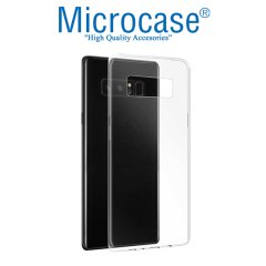 Samsung Galaxy Note 8 İnce Silikon Kılıf + 3D Curved Cam Siyah