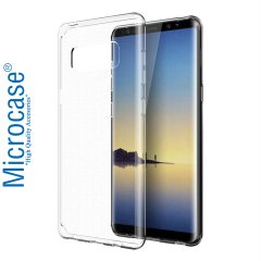 Samsung Galaxy Note 8 İnce Silikon Kılıf + 3D Curved Cam Siyah