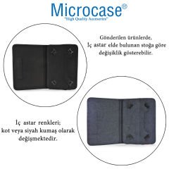 Microcase Lenovo Tab M8 FHD TB-8705F 8705 8 inch Delüx Serisi Universal Standlı Deri Kılıf + Ekran Koruma (SEÇENEKLİ)