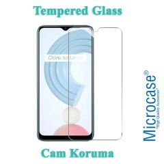 Microcase Realme C21 Tempered Glass Cam Ekran Koruma