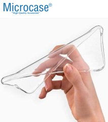 Microcase Samsung Galaxy A31 0.2 mm İnce Soft Silikon Kılıf - Şeffaf + Tempered Glass Cam Koruma
