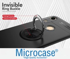 Huawei Y6 2019 - Honor 8A Focus Yüzük Standlı Kılıf + CAM (SEÇİN)