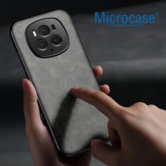 Microcase Honor Magic 6 Pro   için Luxury Leather Series Deri Desenli Plastik Koruma Kılıf - AL8125
