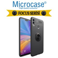 Huawei Honor 8C Focus Seri Yüzük Standlı Kılıf + CAM (SEÇİN)