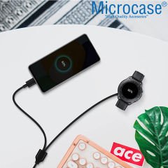 Microcase Samsung Galaxy Watch 2in1 Manyetik Şarj Aygıtı + Type-C USB Kablo AL3429