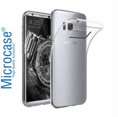 Microcase Samsung S8 İnce Silikon Kılıf + 3D Curved Cam Siyah