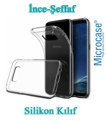 Microcase Samsung S8 İnce Silikon Kılıf + 3D Curved Cam Siyah