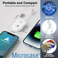 Microcase 2in1 Type C USB Kablosuz Carplay Oto Medya Oynatıcısı - AL4604