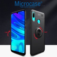 Huawei P Smart 2019 Focus Seri Yüzük Standlı Kılıf + CAM (SEÇİN)