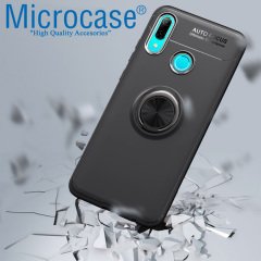 Huawei P Smart 2019 Focus Seri Yüzük Standlı Kılıf + CAM (SEÇİN)