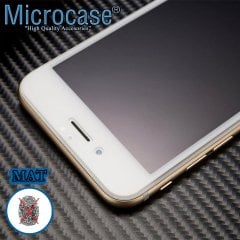 Microcase OnePlus 7 Tam Kaplayan Çerçeveli Tempered Ekran Koruyucu - MAT SİYAH