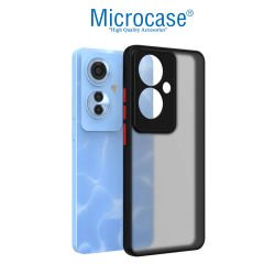 Microcase Oppo Reno 11F/ Oppo  F25 PRO London Serisi Darbeye Dayanıklı Kılıf - Siyah AL3415
