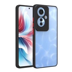 Microcase Oppo Reno 11F/ Oppo  F25 PRO London Serisi Darbeye Dayanıklı Kılıf - Siyah AL3415