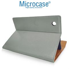 Microcase Samsung Galaxy Tab S6 Lite P610 Sleeve Serisi Mıknatıs Kapaklı Standlı Kılıf - Gri