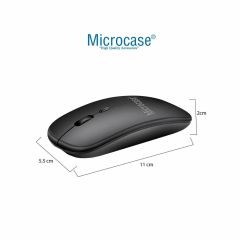 Microcase Vorcom S12 10.1 inch için Bluetooth Klavye (TR Sticker) + Bluetooth Mouse + Tablet Standı - AL2765
