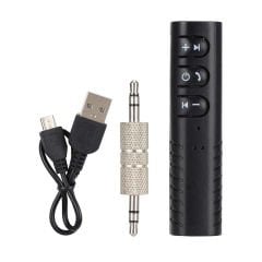 Microcase OKM_1002 Şarjlı Araç Aux Bluetooth Adaptör Müzik Çalar Aux Girişli Araç Kiti - AL4639