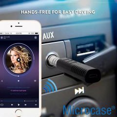 Microcase OKM_1002 Şarjlı Araç Aux Bluetooth Adaptör Müzik Çalar Aux Girişli Araç Kiti - AL4639