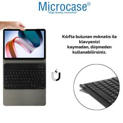 Microcase Samsung Tab A8 X207 X200 10.5 inch Tablet Bluetooth Klavyeli Standlı Kılıf - BKK4
